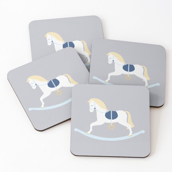 Item preview, Cute Blue Rocking Horse designed and sold by StudioShine.