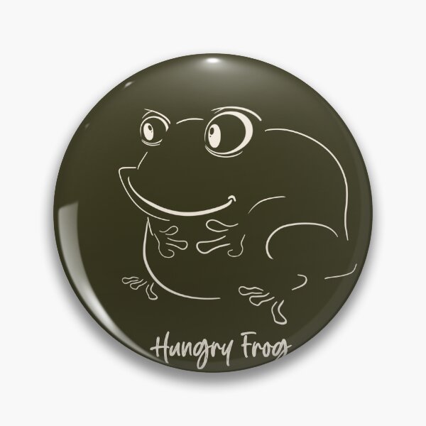 Item preview, Hungry frog hand drawn line design white  designed and sold by TipTopTapo.
