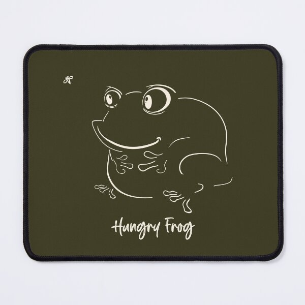 Item preview, Hungry frog hand drawn line design white  designed and sold by TipTopTapo.
