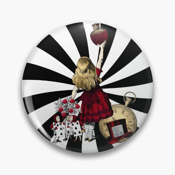 Item preview, Alice in Wonderland Trippy Black and White  designed and sold by VicAndSteam.