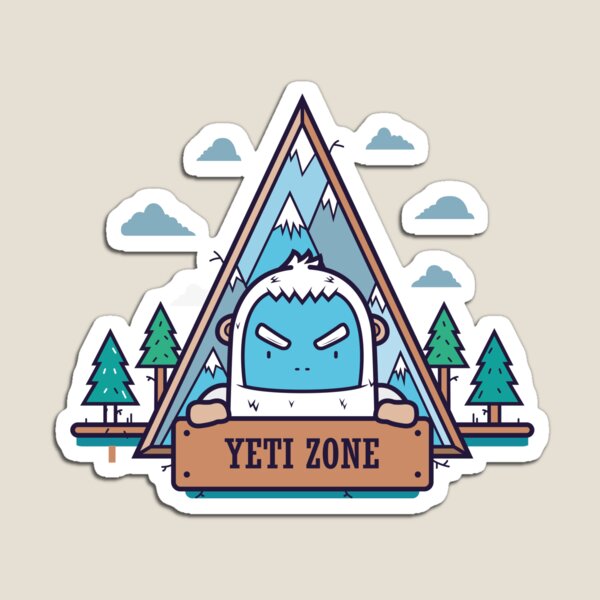 Yeti Magnet for Sale by Wonder18