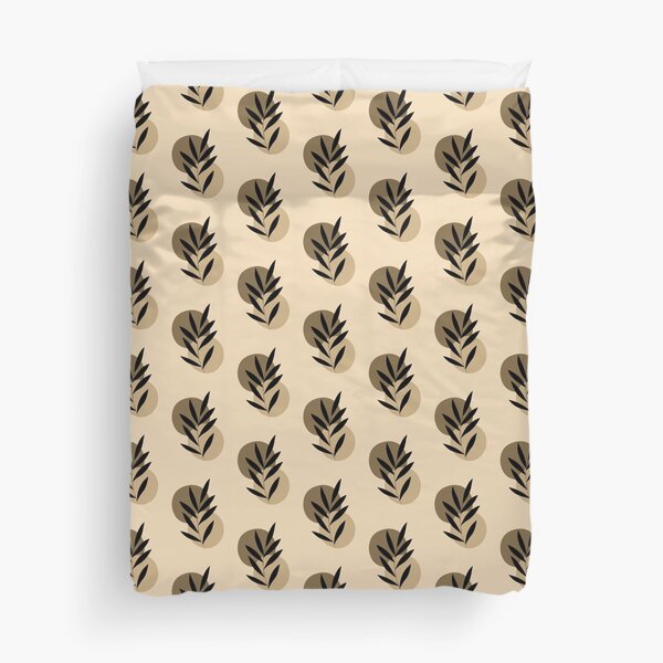 Basic Heartstopper leaves, delicate dandelion flower, Plants Are Friends Duvet Cover