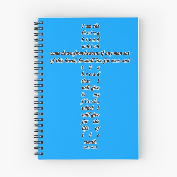 Item preview, Cross text - John 6:51 "I am the living bread" designed and sold by sociographix.