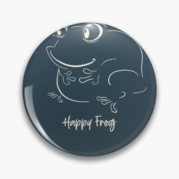 Item preview, Happy frog hand drawn line design white  designed and sold by TipTopTapo.