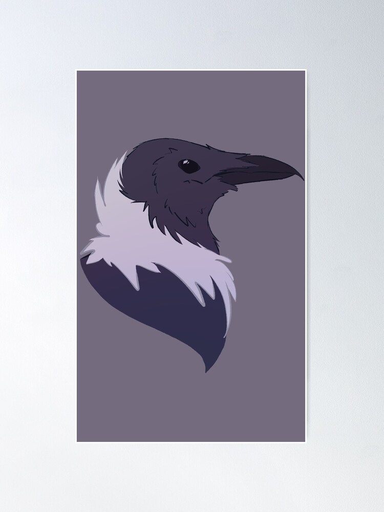 crow head drawing