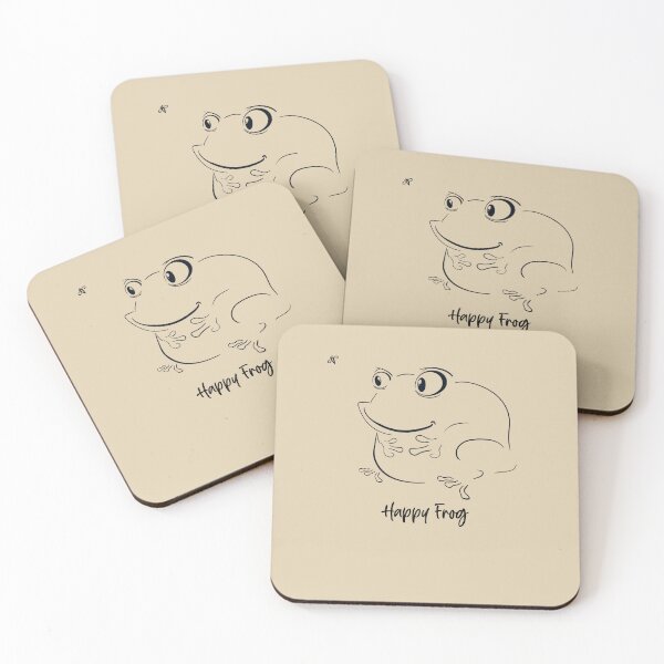 Item preview, Happy frog hand drawn line design  designed and sold by TipTopTapo.