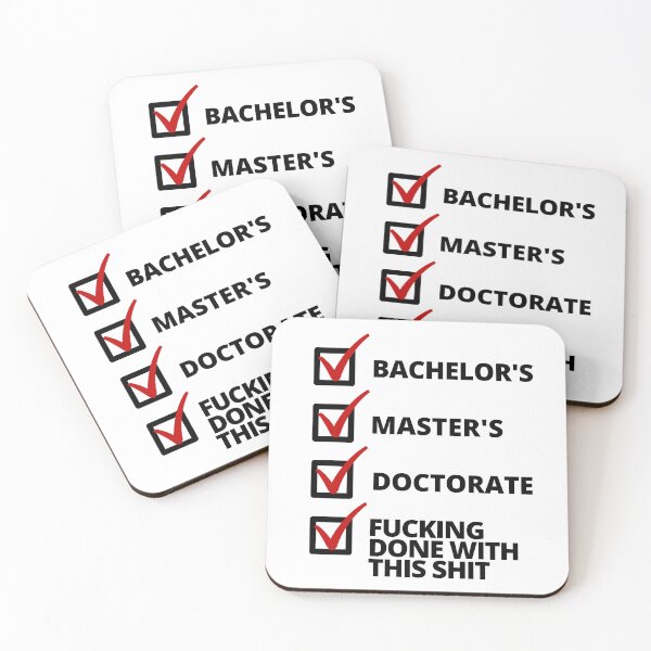 Item preview, Phd Degree Gift - Fucking Done With This Shit - Doctorate Degree Gift, Thesis Defense, Dissertation Defense, Graduation, phinished designed and sold by jadedscientist.