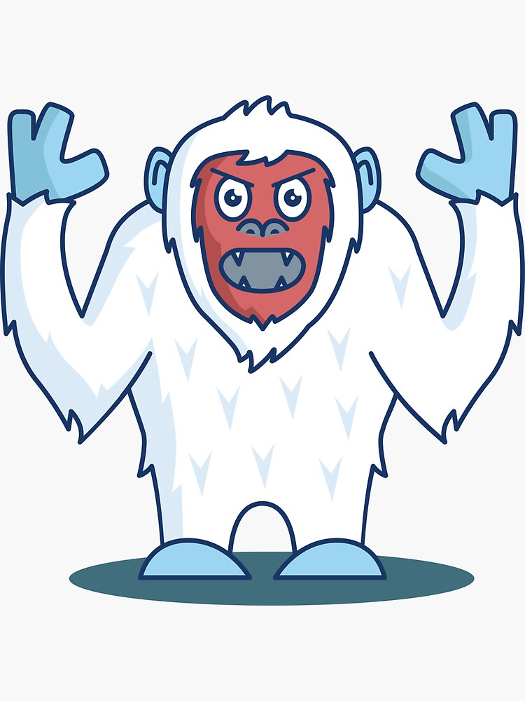"Funny Yeti,Pit Viper Yeti,Yeti With Yeti " Sticker by so01 Redbubble