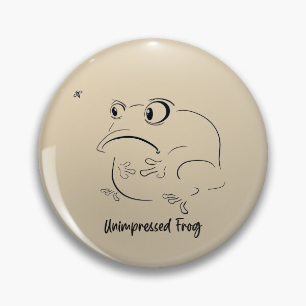 Item preview, Unimpressed frog hand drawn line design  designed and sold by TipTopTapo.