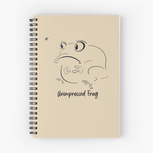 Item preview, Unimpressed frog hand drawn line design  designed and sold by TipTopTapo.