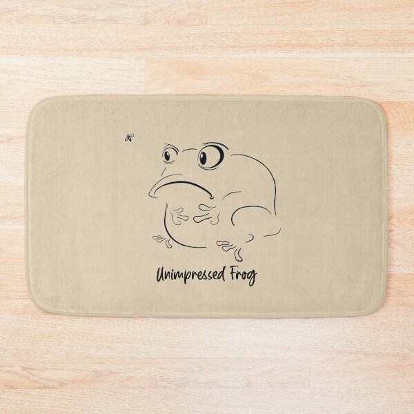 Item preview, Unimpressed frog hand drawn line design  designed and sold by TipTopTapo.
