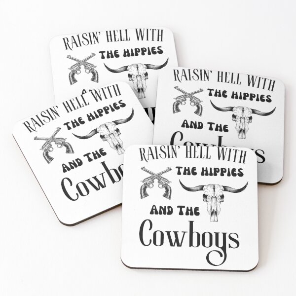 Item preview, Raisin’ Hell With The Hippies and The Cowboys  designed and sold by UrbnImagination.