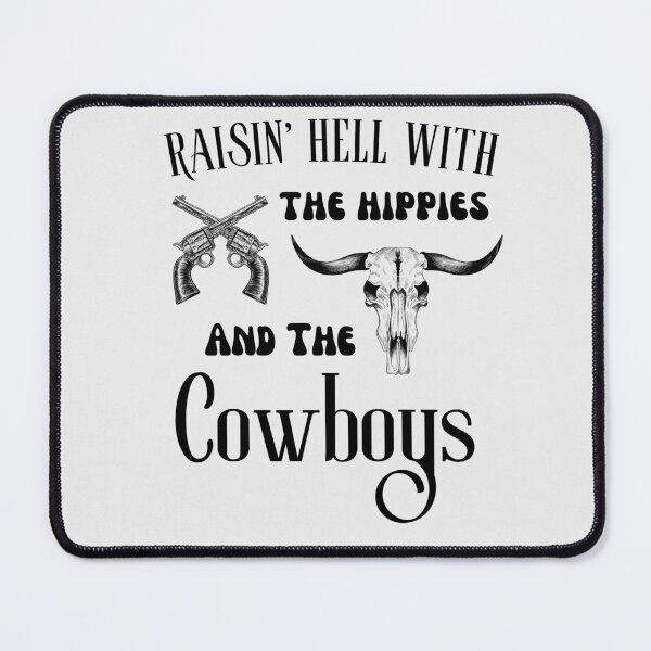 Item preview, Raisin’ Hell With The Hippies and The Cowboys  designed and sold by UrbnImagination.