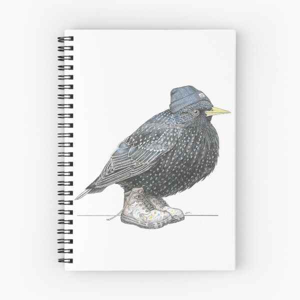 Item preview, Starling in Work Boots designed and sold by JimsBirds.