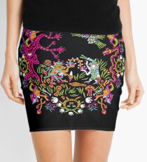 Aztec meeting psychedelic T-shirt Mini Skirt
