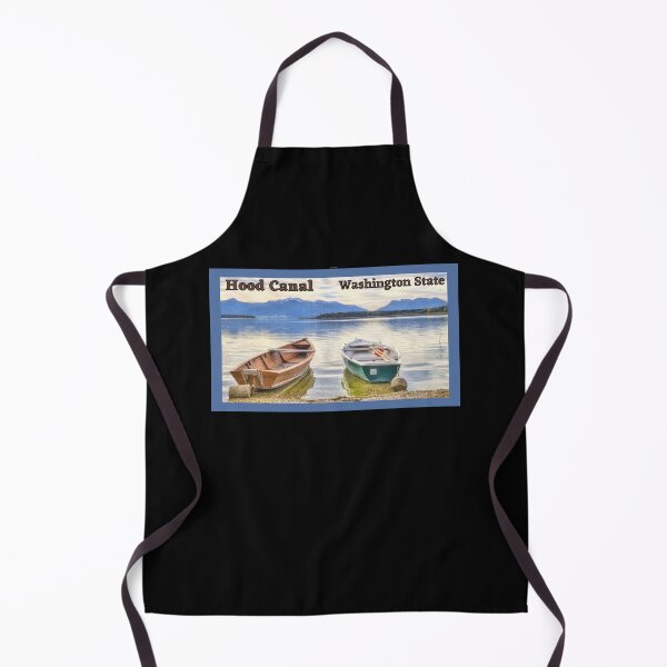 Item preview, Hood Canal Washington with Olympic Mountains and boats. designed and sold by Kona Linda.