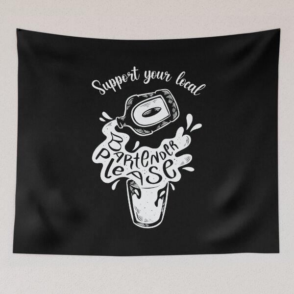 Item preview, Support Your Local Bartender Funny designed and sold by artado.