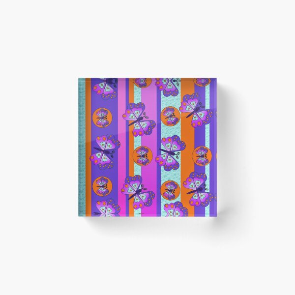 Item preview, Butterfly stripe print designed and sold by OakendOriginals.