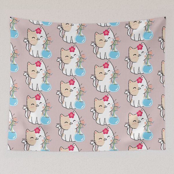 Item preview, Cute cat with flowers. flower kitten. designed and sold by EMIPRINCESS.