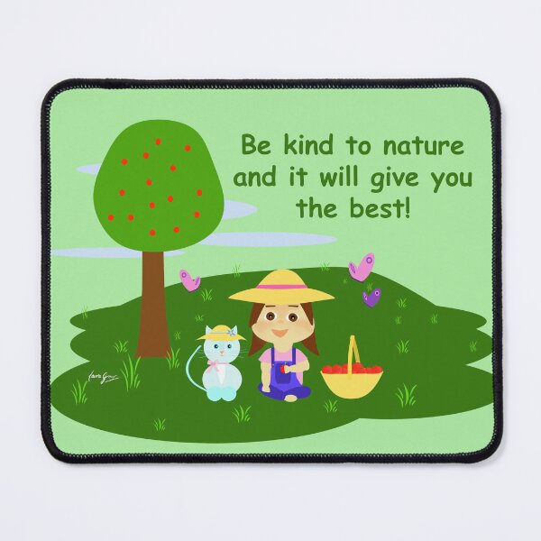 Item preview, Cathy and the Cat with Nature designed and sold by Laura Greco.