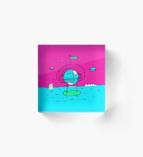 Surreal Planet - Mr Beaker Acrylic Block