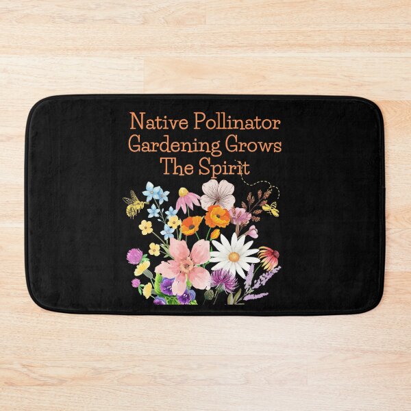 Item preview, Native Pollinator Gardening Grows The Spirit Colorful Design designed and sold by EarthArtDesigns.