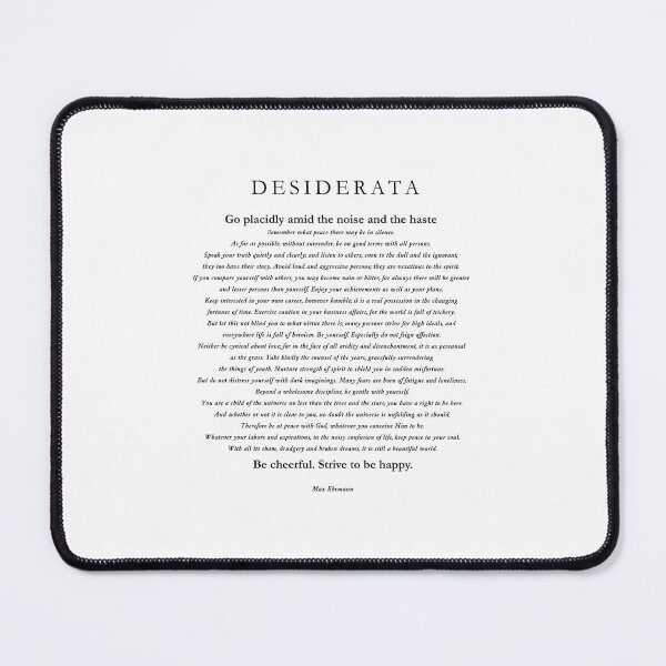Item preview, Desiderata by Max Ehrmann designed and sold by corbrand.