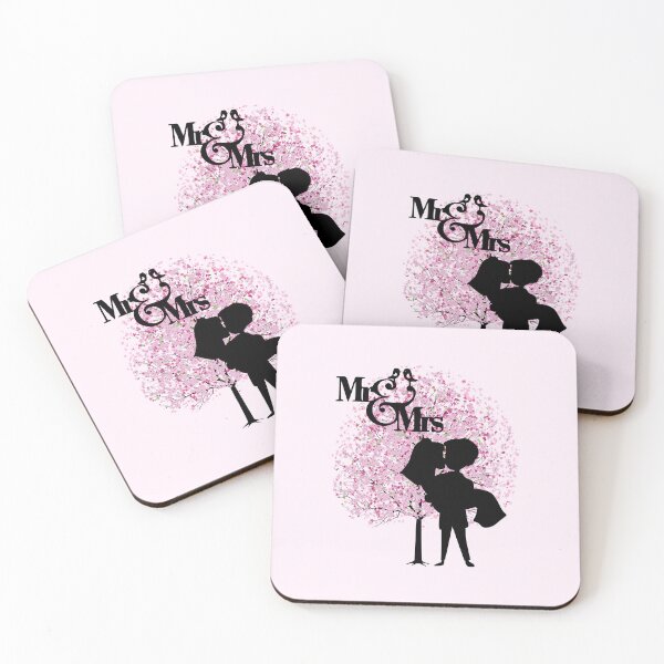 Item preview, MR & MRS Love Blooms (on Light Pink) designed and sold by PawsitiveMum.