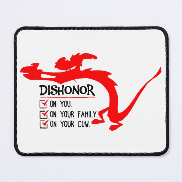 Item preview, disney’s mulan | mushu dishonor on your cow designed and sold by eloquentcries.