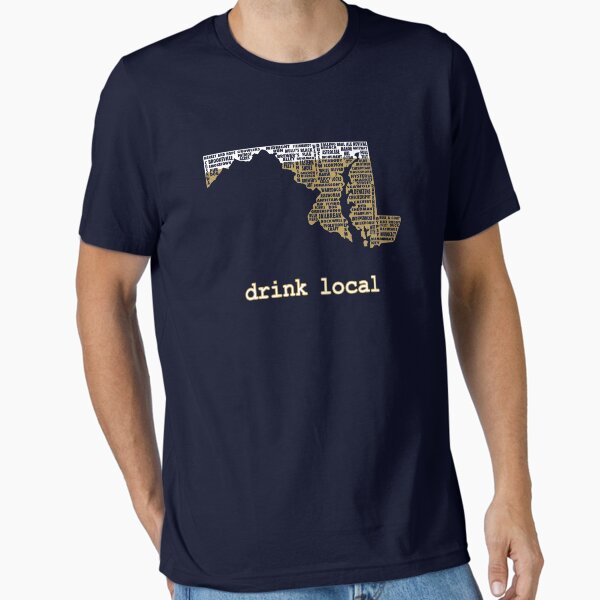 Item preview, Drink Local-Maryland Beer Shirt designed and sold by uncmfrtbleyeti.