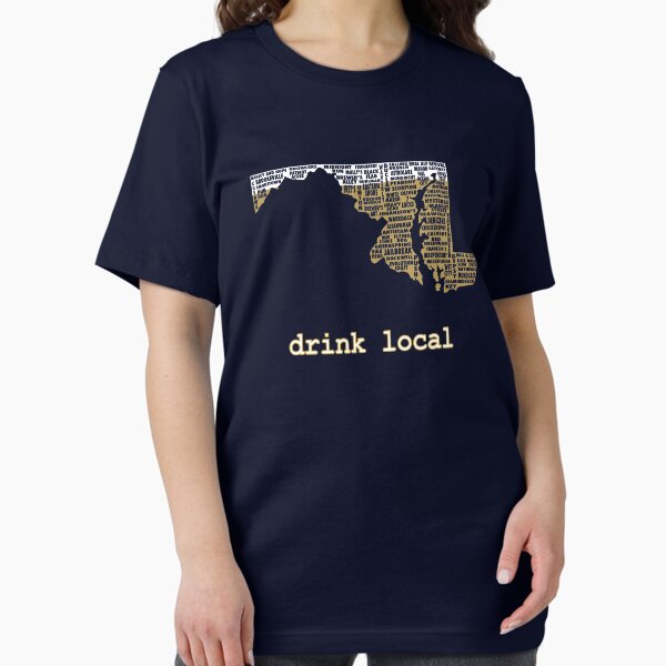 Item preview, Drink Local-Maryland Beer Shirt designed and sold by uncmfrtbleyeti.