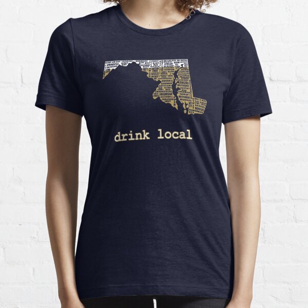 Item preview, Drink Local-Maryland Beer Shirt designed and sold by uncmfrtbleyeti.