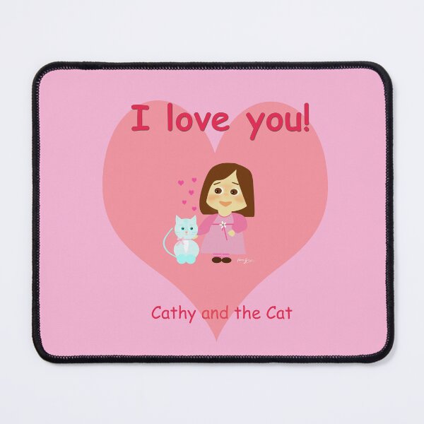 Item preview, Cathy and the Cat - I Love You designed and sold by Laura Greco.
