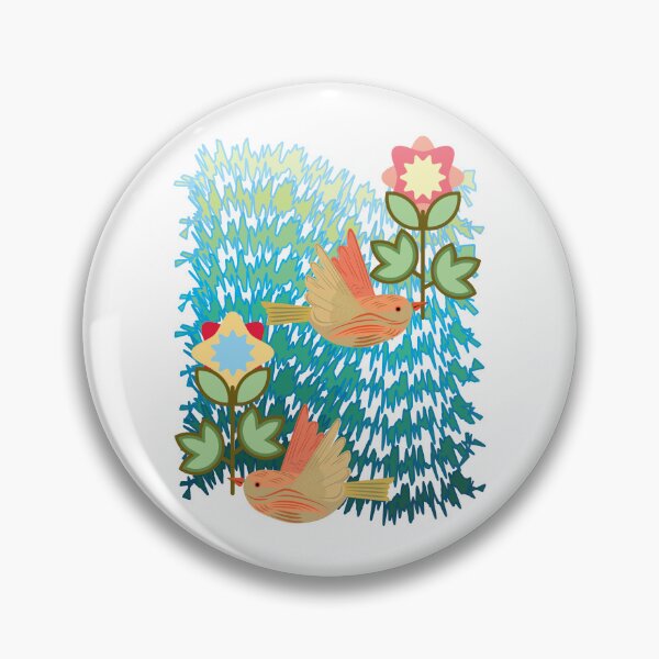 Item preview, Two birds bring flowers to be given to their partners designed and sold by Tepystore.