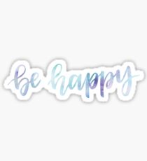 be happy watercolor Sticker