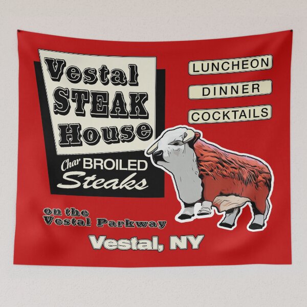 Item preview, Vestal Steak House, Vestal, NY designed and sold by TeeArcade84.