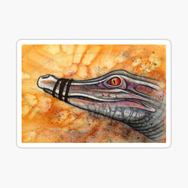 Item preview, Tied Croc designed and sold by A Curious Bestiary.