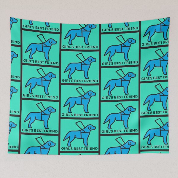 Item preview, Girl's Best Friend Blue designed and sold by IndeOandM.