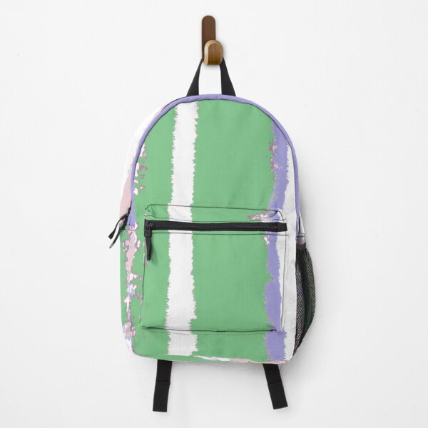 Item preview, Spring Boho Distressed Pink Purple and Green Stripes designed and sold by rhombusOnion.