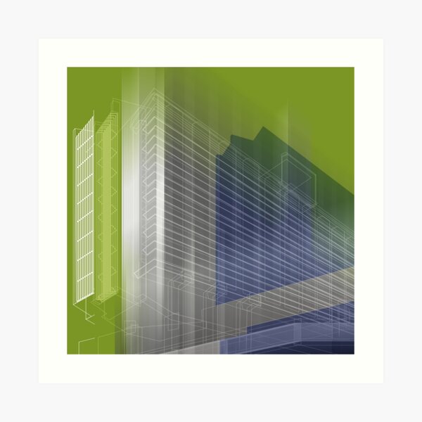MANCHESTER Architectural Abstraction #02 Art Print