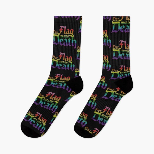 Item preview, Our Flag Means Death Rainbow Flag designed and sold by honeyglot.