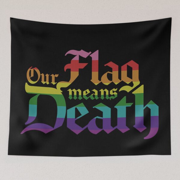 Item preview, Our Flag Means Death Rainbow Flag designed and sold by honeyglot.
