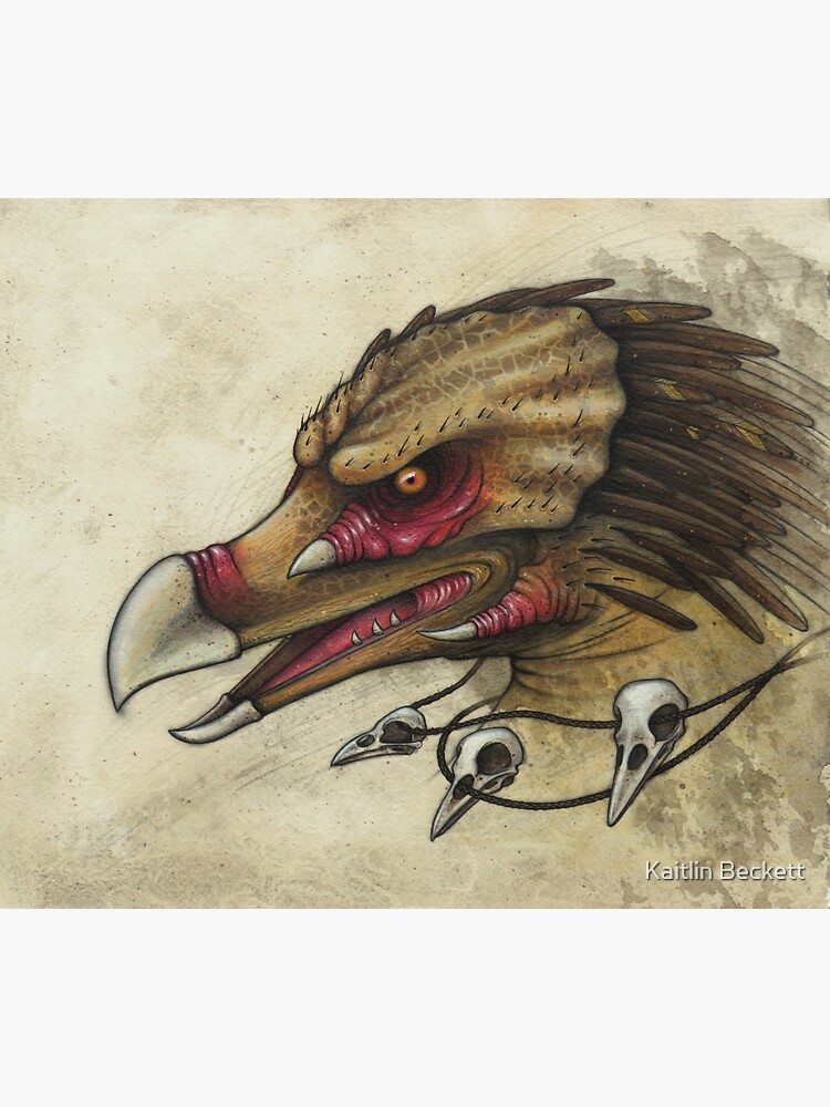 Thumbnail 3 of 3, Sticker, Predatory Bird designed and sold by Firedrake.