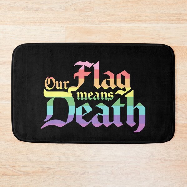 Aperçu de l'œuvre Notre drapeau signifie la mort Rainbow Flag Bright créée et vendue par honeyglot.