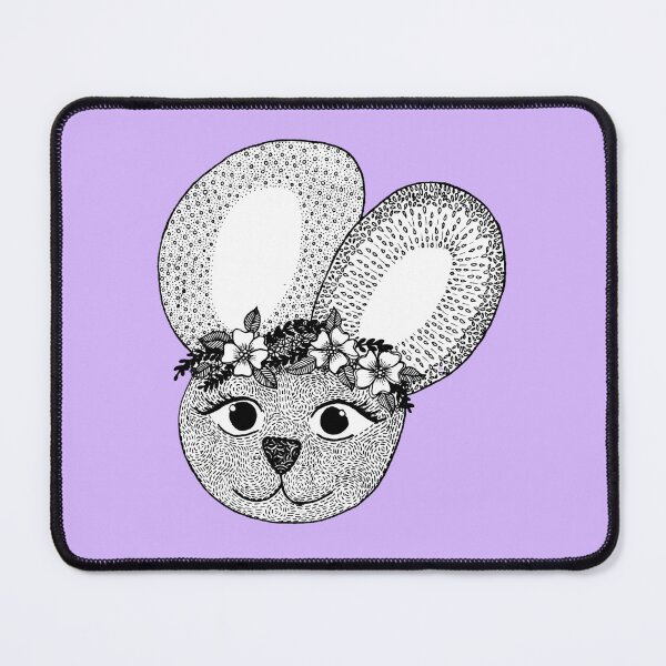 Item preview, Zentangle Bunny Purple designed and sold by PeachBabeSuds.