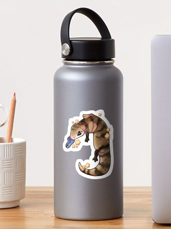 Thumbnail 1 of 3, Sticker, Blue tongued skink designed and sold by LuminousSky.