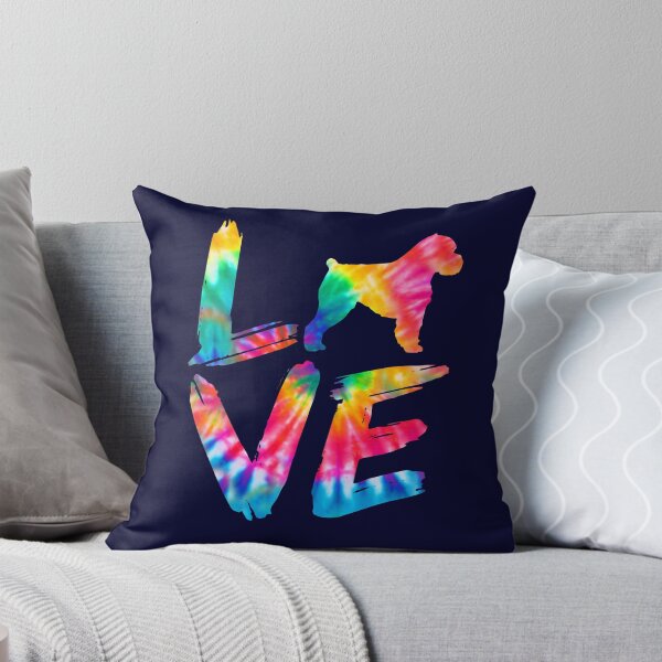 Item preview, Brussels Griffon Dog Love Tie Dye Design designed and sold by rafaeltto.