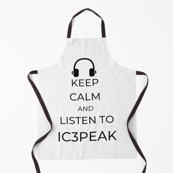 Item preview, IC3PEAK KEEP CALM AND LISTEN TO IC3PEAK (WHITE) designed and sold by Frargan222.
