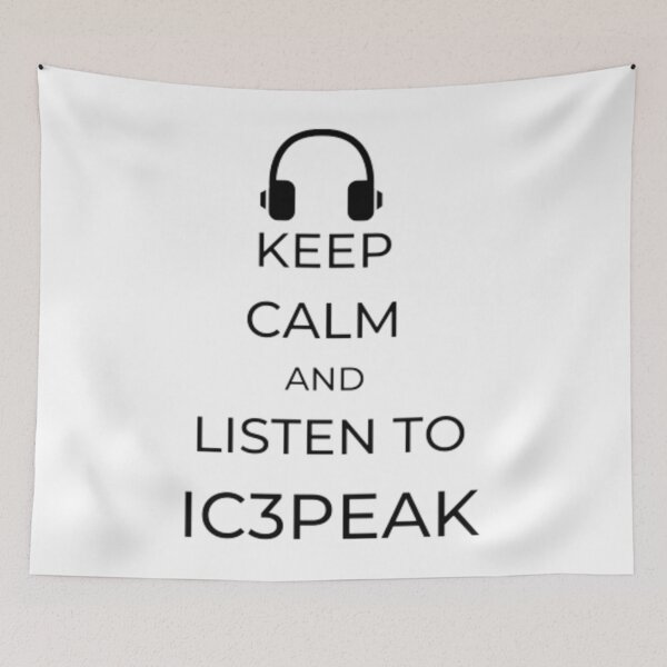 Item preview, IC3PEAK KEEP CALM AND LISTEN TO IC3PEAK (WHITE)   designed and sold by Frargan222.