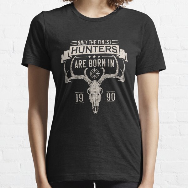 Born In 1990 Deer Hunter Funny Birthday Hunting Men Women Long Sleeve T-Shirt Essential T-Shirt